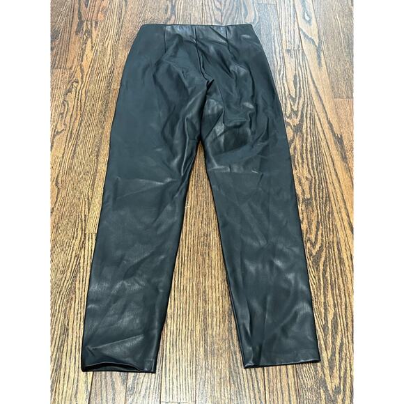 Banana Republic Women's Black Devon Legging-Fit Vegan Leather Ankle Pants Size 2 - Picture 2 of 5